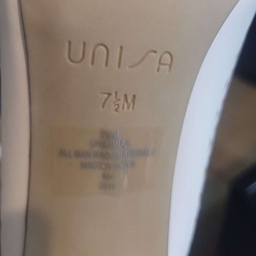 Unisa White Laser-Cut Pointed Toe Heels - Picture 5 of 5